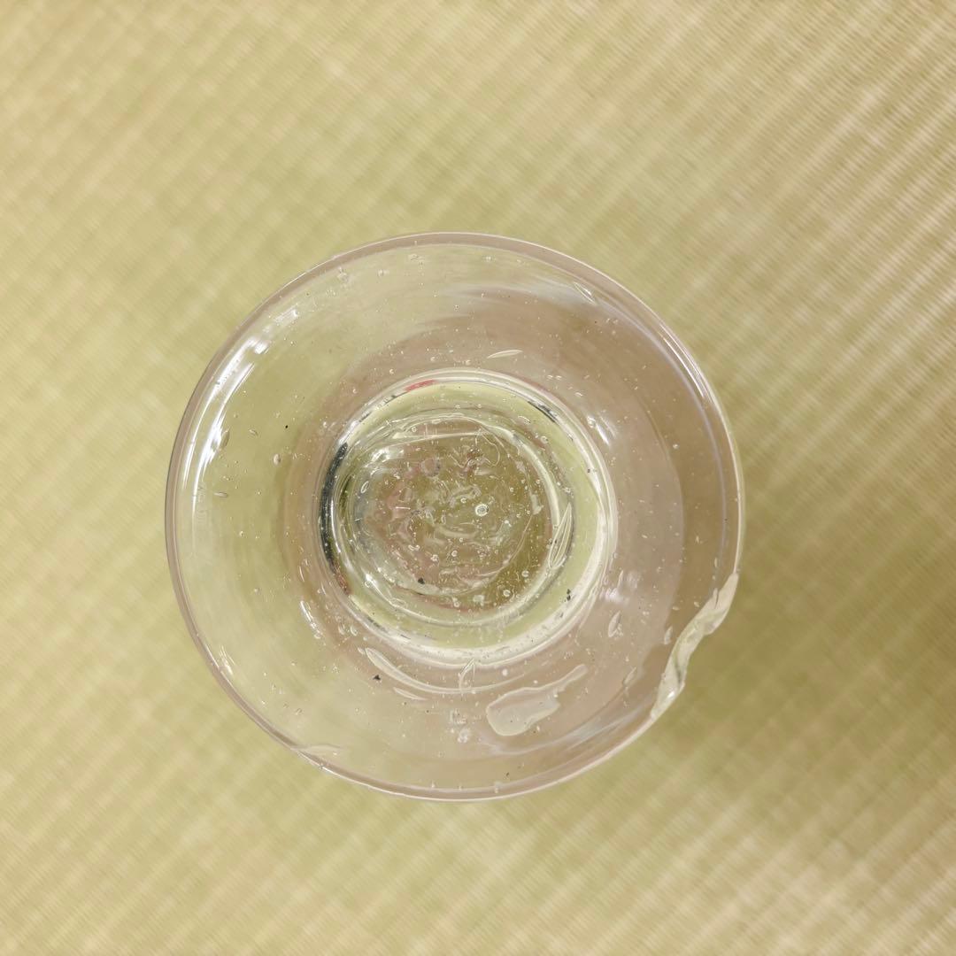 氷コップ 赤い縁 乳白色 足付きグラス 3個セット