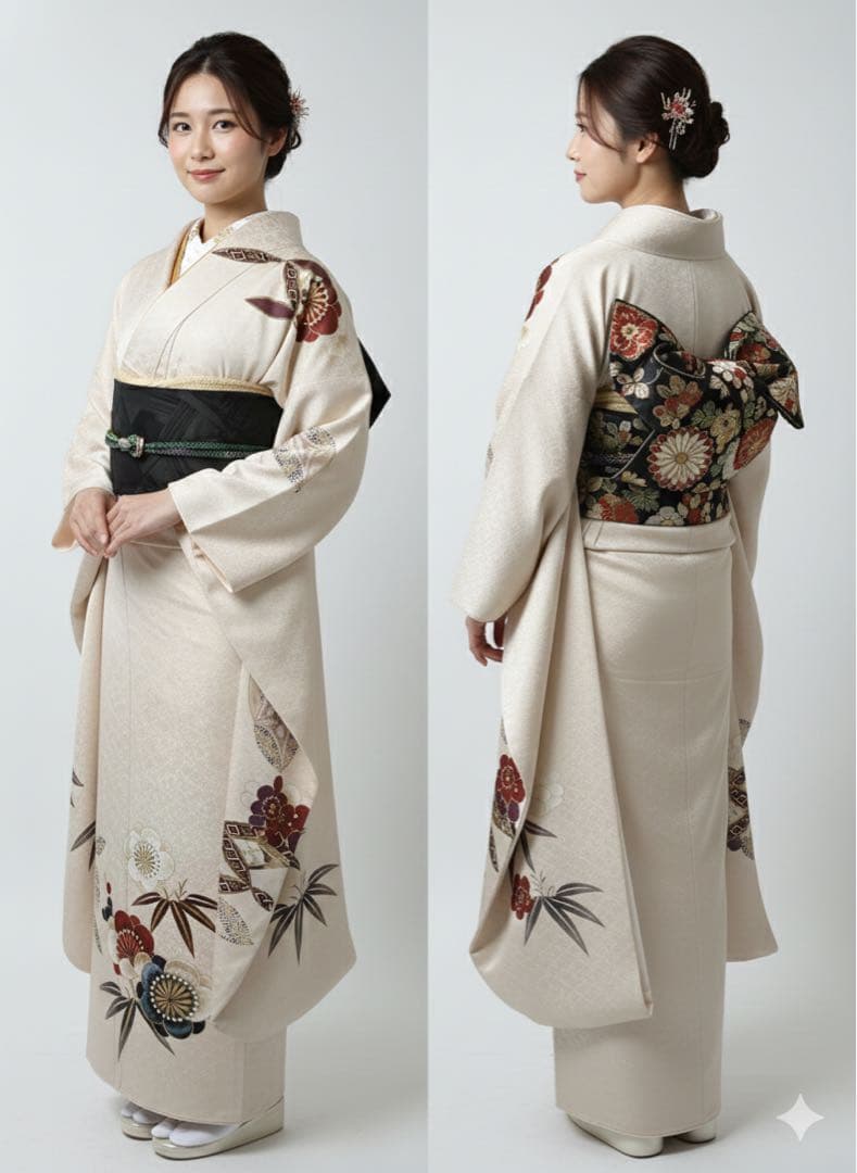 井上様 女性　振袖　成人式人気なモダンくすみ色