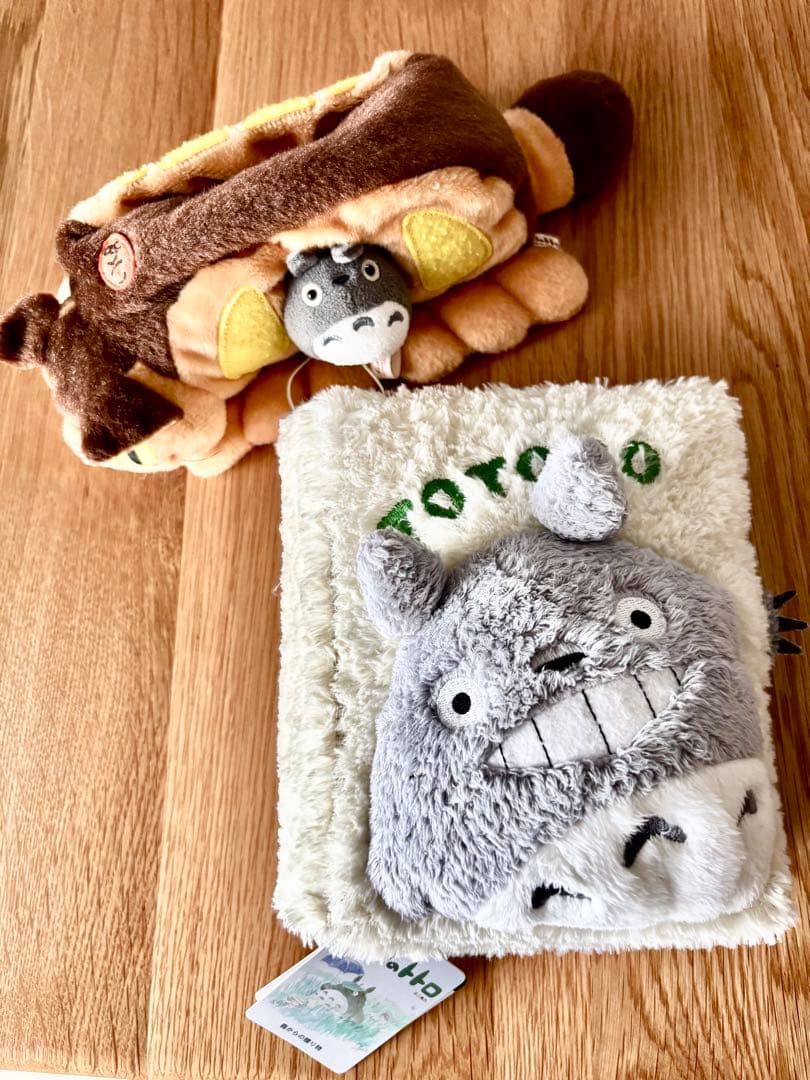 【タグ付／絶版レア】となりのトトロ フォトアルバム ネコバスぬいぐるみおまけ付