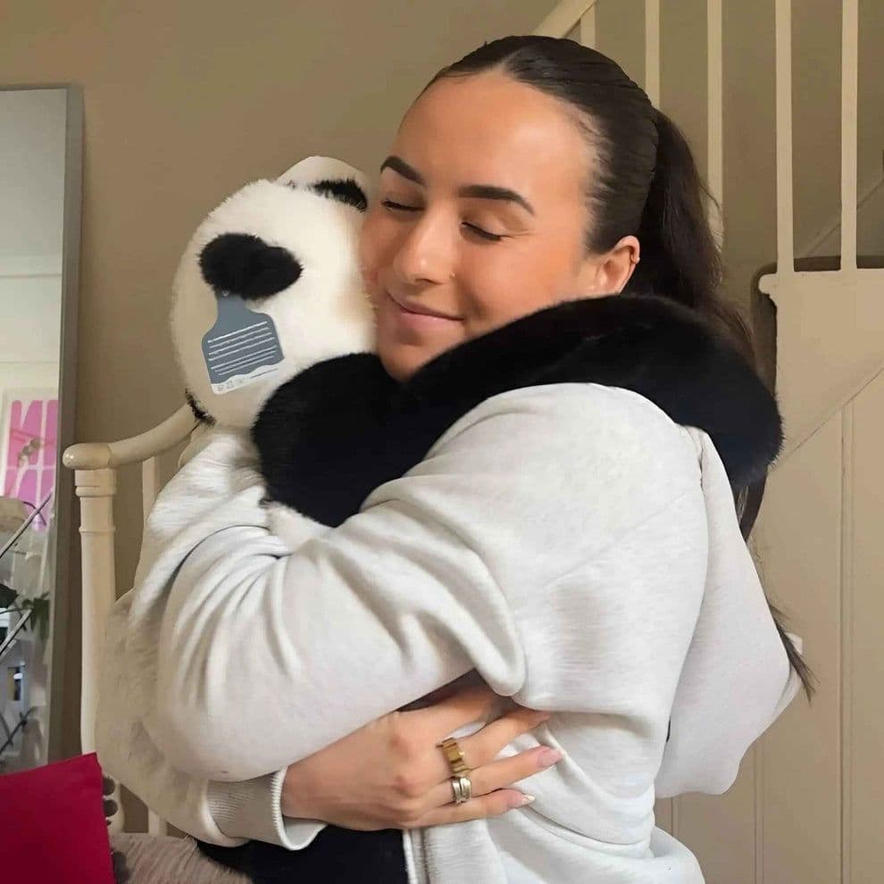 パンダ ぬいぐるみ タグ付き 前肢は立つことができる