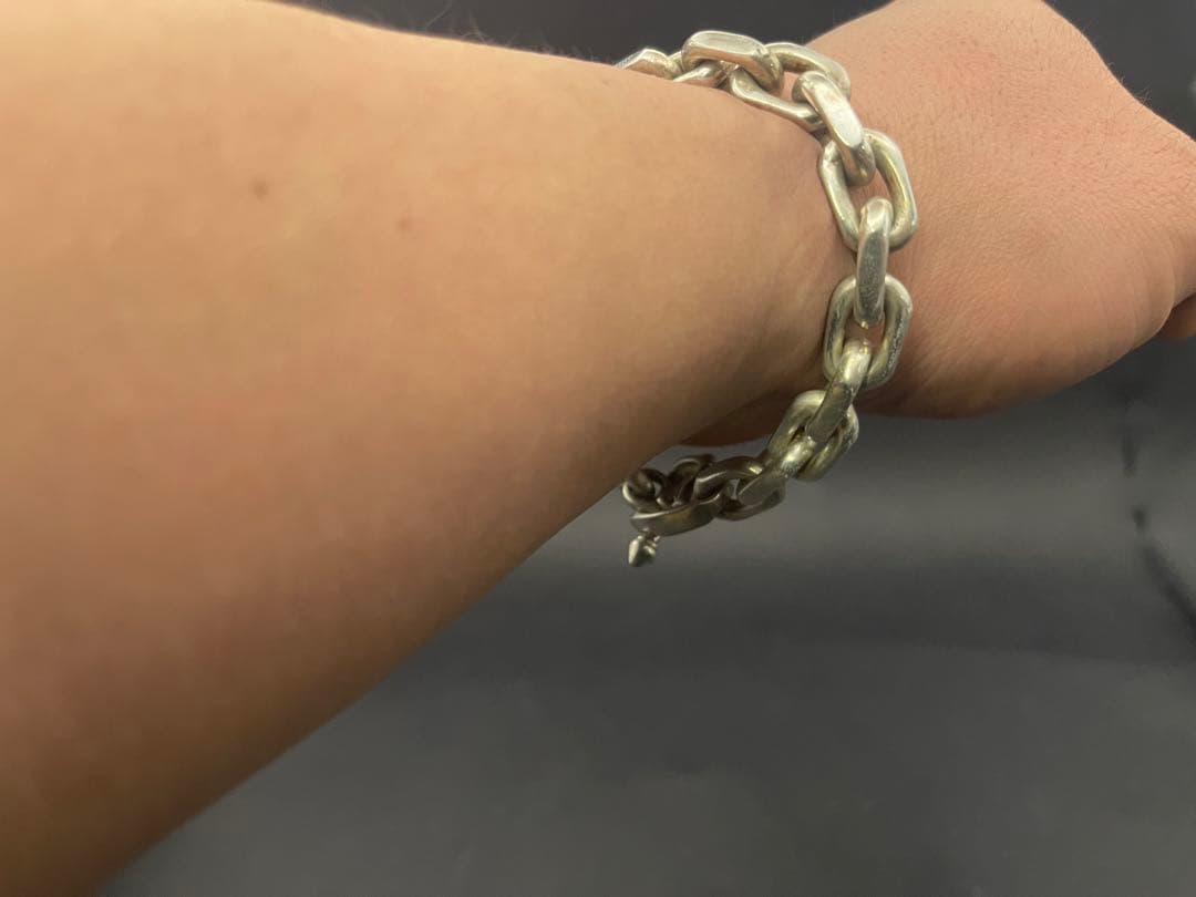 は*️様 BWL シルバー925 チェーンブレスレット　極太　あずき　ビルウォー