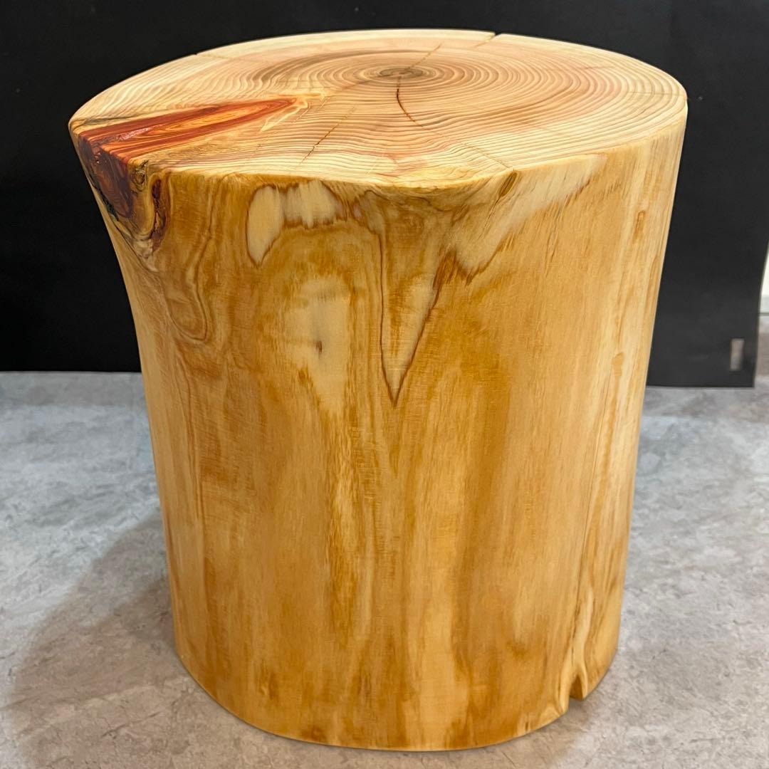 959 切り株　丸太　スツール　丸太椅子　サイドテーブル　インテリア　チェア　檜