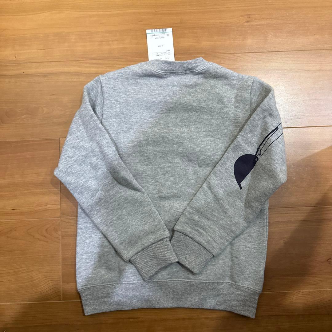 familiar トレーナー 120 ショベルカー　裏起毛　働く車