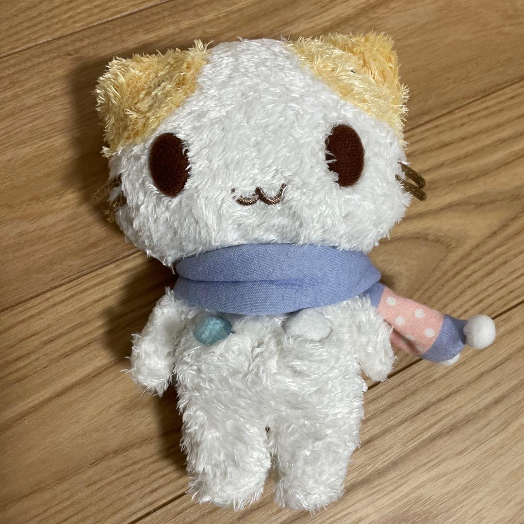 【希少】 マシュマロみたいなふわふわにゃんこ ぬいぐるみ マフラー