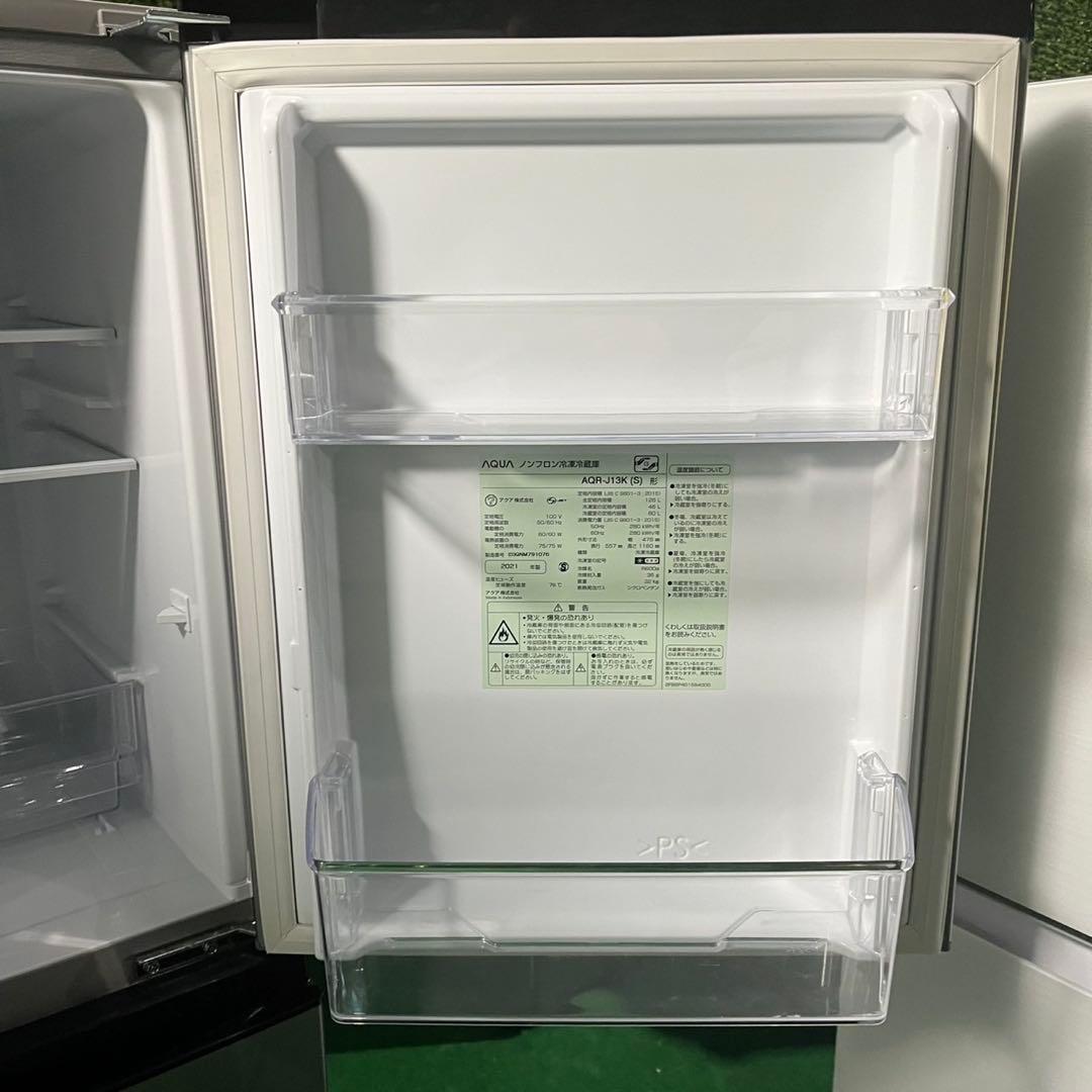AQUA 冷蔵庫 AQR-J13K 126L 2021年製 家電 Z092
