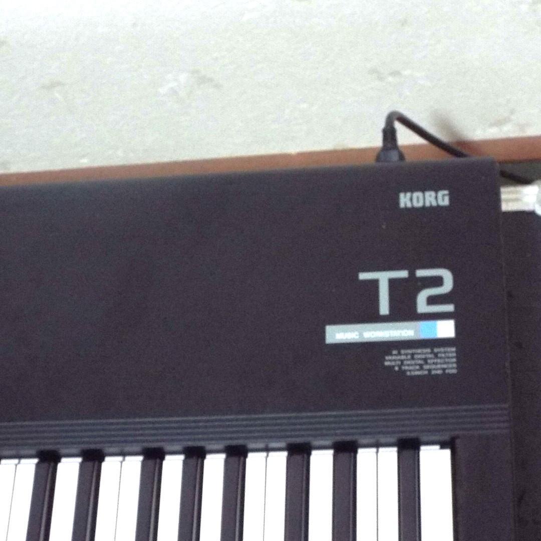 完動_美品 電池交換済 76FS鍵盤 コルグ T2_頑丈純正フライトケース付