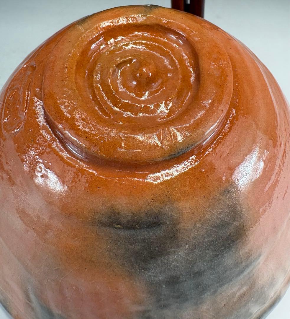 【茶道具】小さなサイズ！神楽岡楽入造　吸江斎好写小嶋台茶碗（共箱）★送料込★