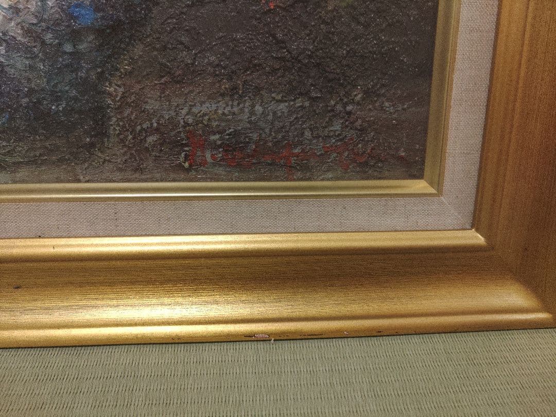 油絵　渡部ひでき　薔薇