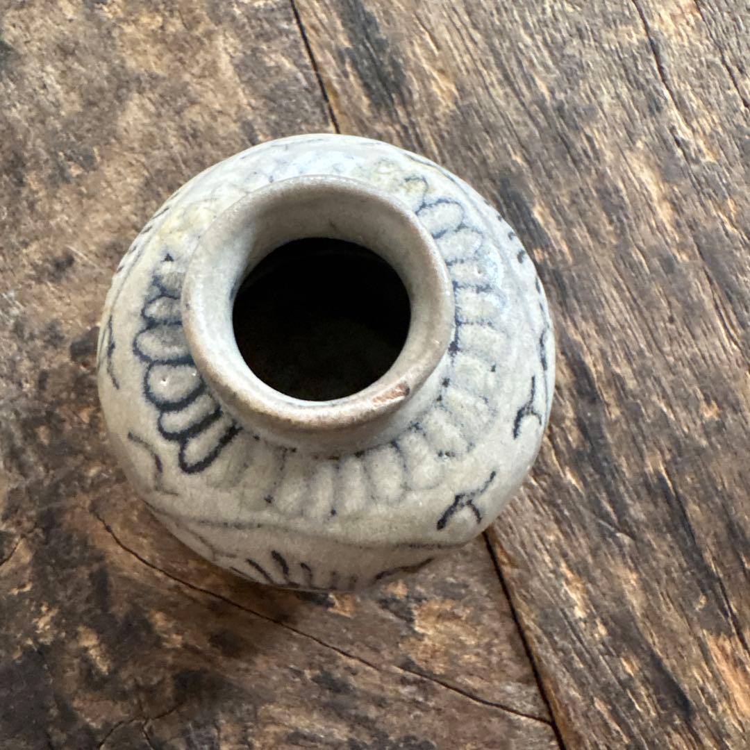 安南　染付小壺　2点