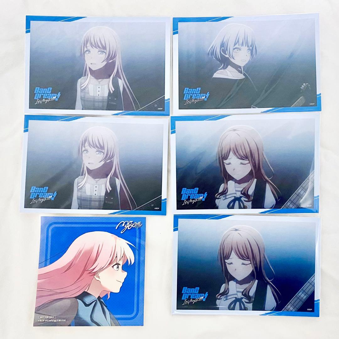 ア*ノ様 バンドリ MyGO!!!!! ポストカード ステッカー 楽奈 そよ 愛