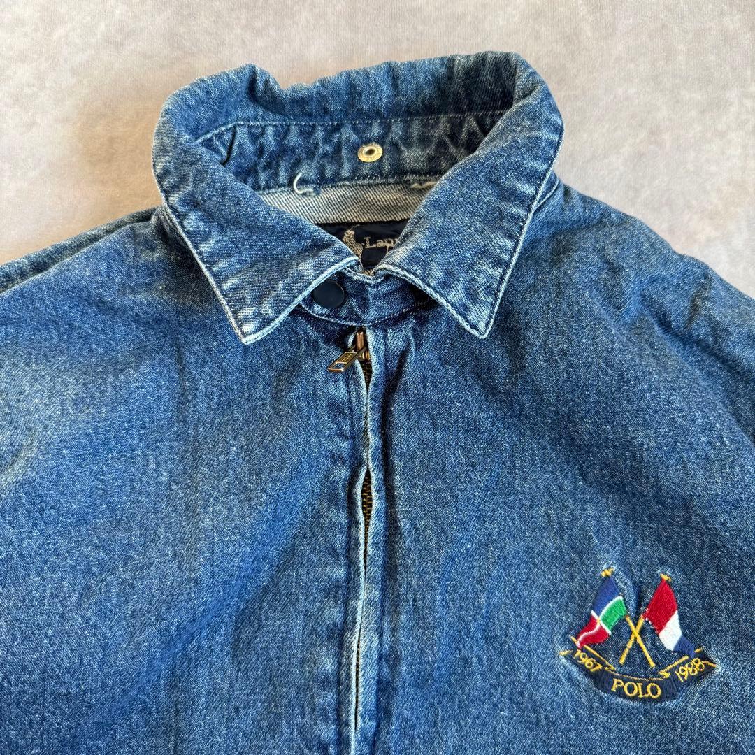 ポロラルフローレン デニムスイングトップ 胸刺繍ロゴ L