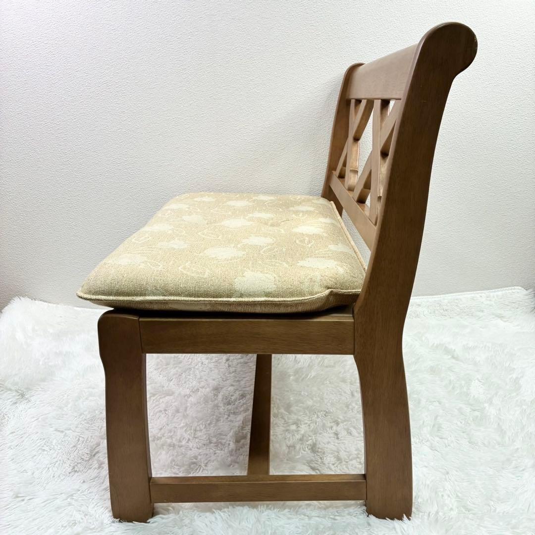 カリモク 希少 チターノ ナチュラルウッド ベンチ 専用クッション付