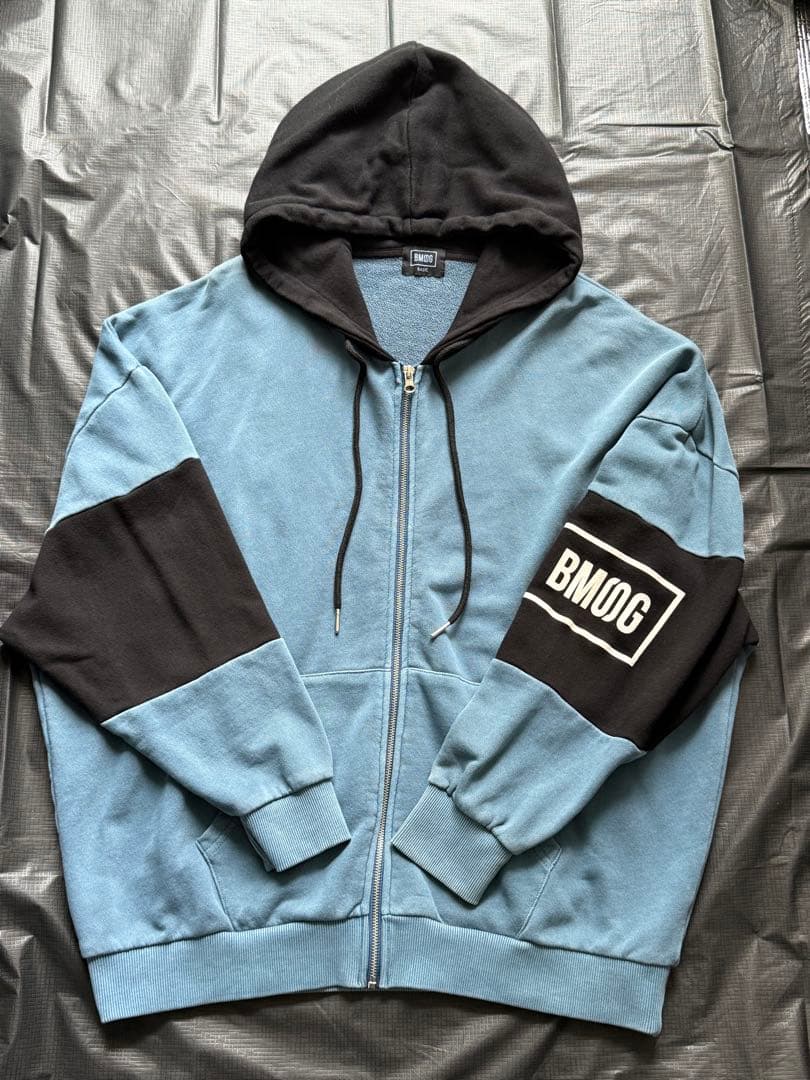 BMSGツートンジップパーカー BLUE