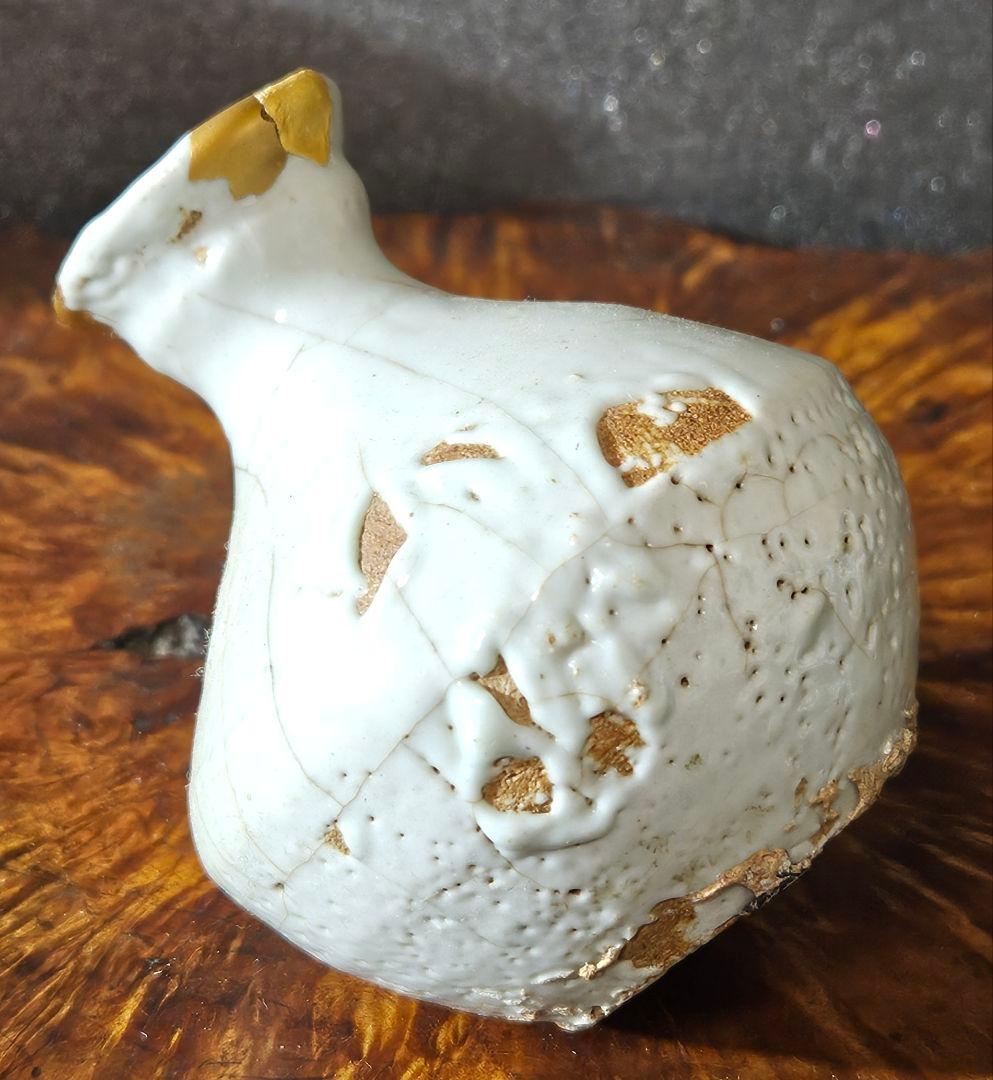 【本物保証❗️】李氏朝鮮時代　李朝白磁　 砂高台　徳利　お預け徳利　花入　茶器