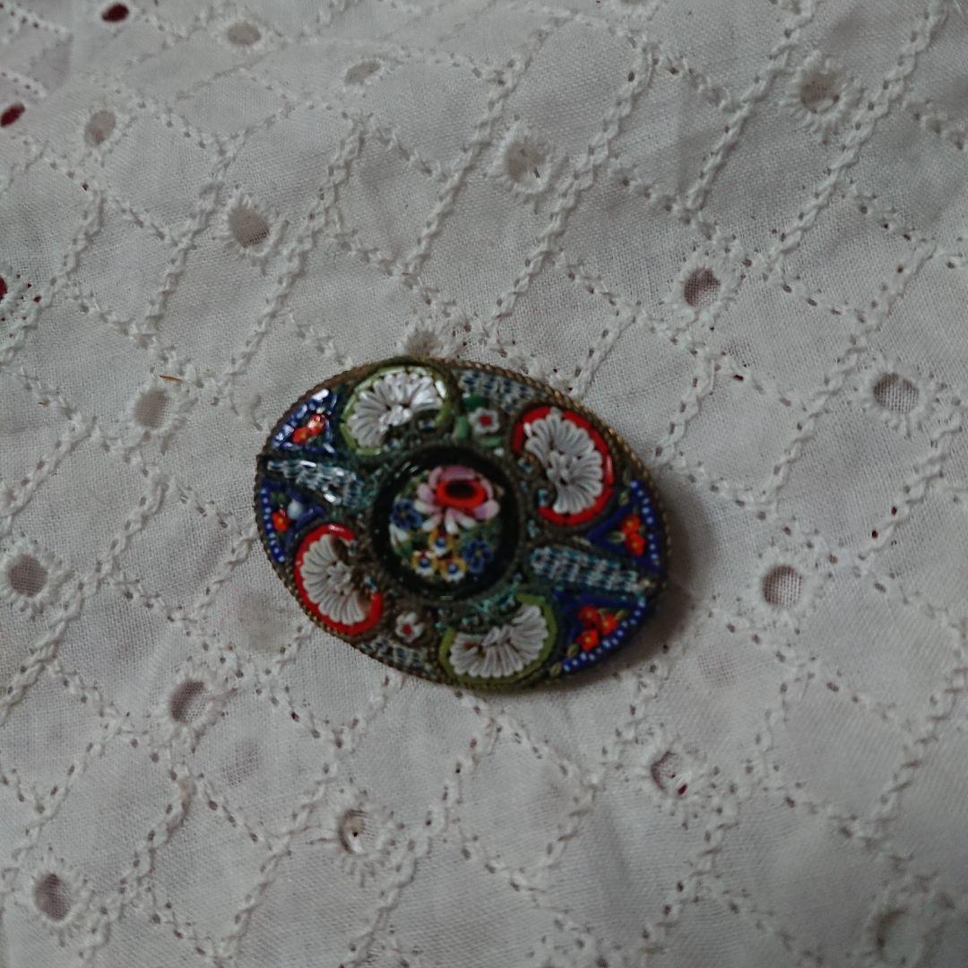 アンジョリーナジョリ様専門 マイクロモザイク ヴィンテージ ブローチ