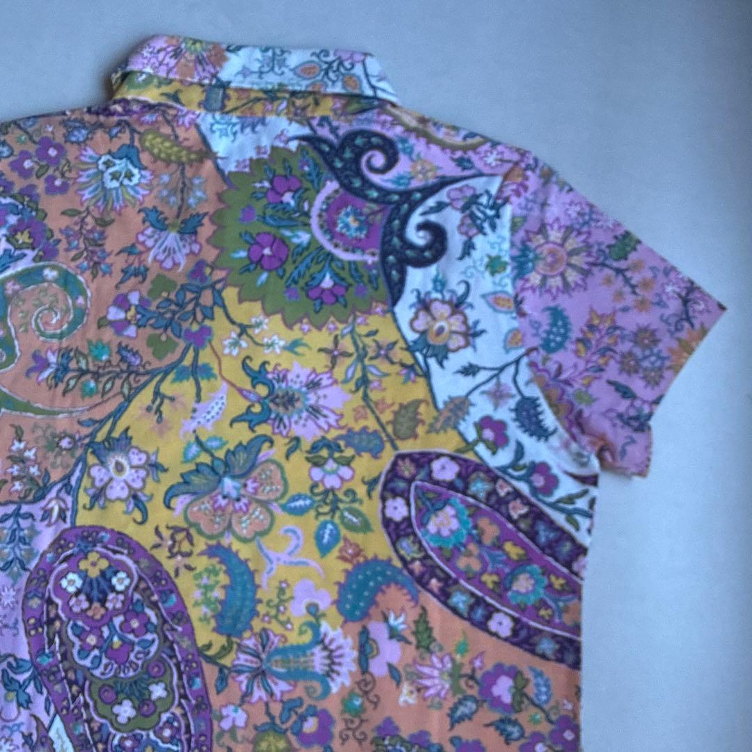 【新品未着用タグ付き】ETRO エトロ ペイズリー柄 ポロシャツ 半袖
