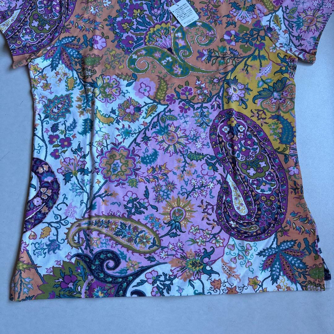 【新品未着用タグ付き】ETRO エトロ ペイズリー柄 ポロシャツ 半袖