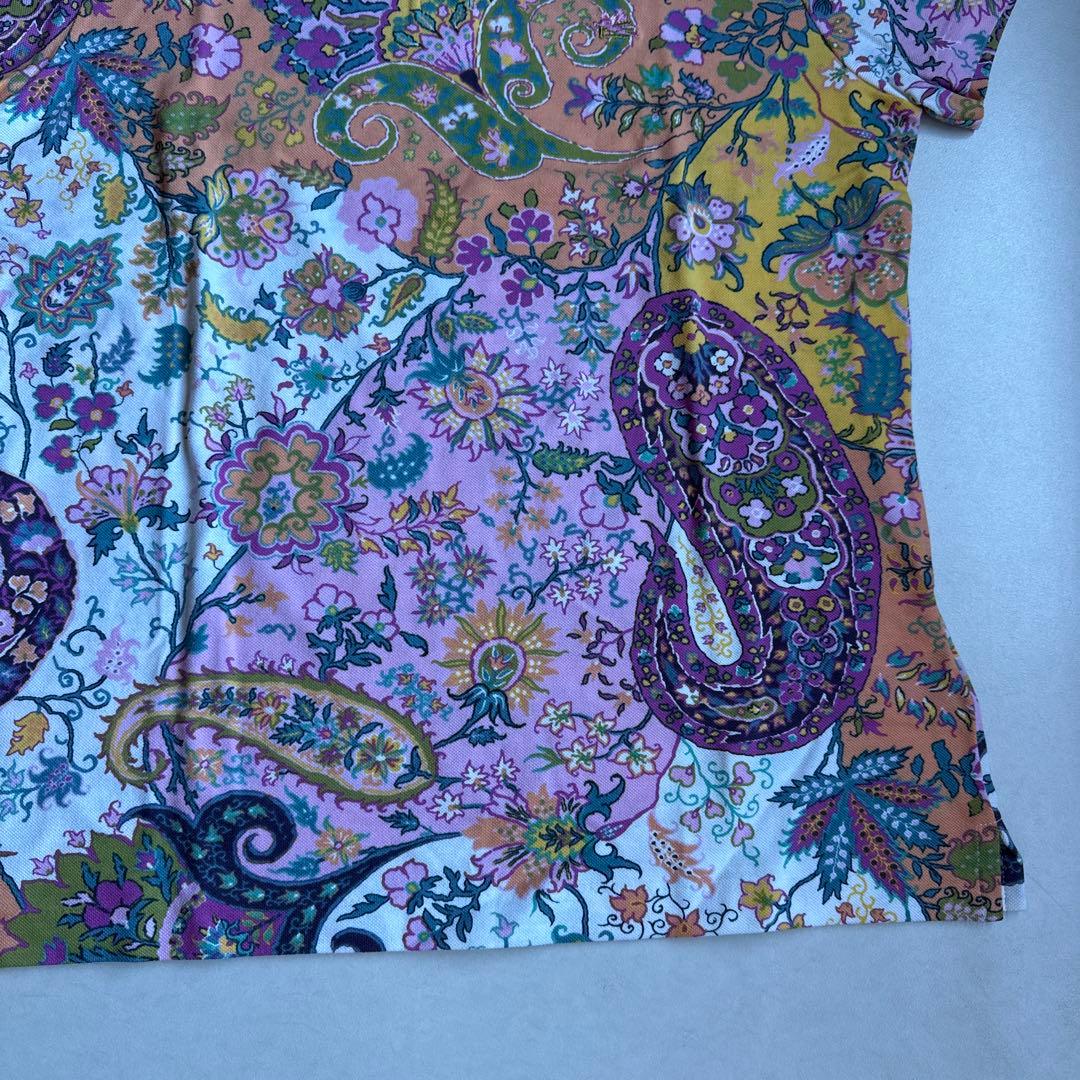 【新品未着用タグ付き】ETRO エトロ ペイズリー柄 ポロシャツ 半袖