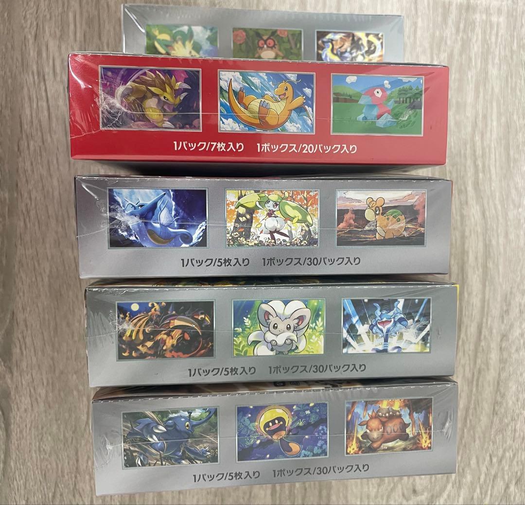 新品未開封　シュリンク付きpokemon ポケモンカードBOXまとめ売り5BOX