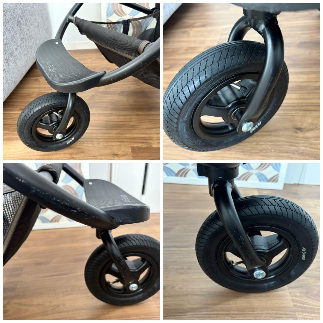 コットは試乗のみ　エアバギーDOME3 レギュラー　ペットカート　アースグレー