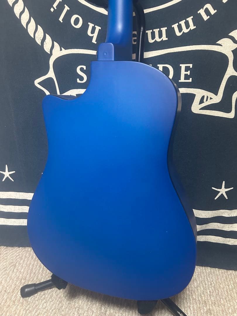 新品特価‼️未使用❣️ブルーburst色　トリプル０size アコースティック‼️