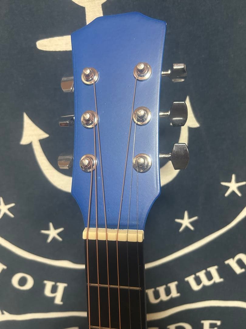新品特価‼️未使用❣️ブルーburst色　トリプル０size アコースティック‼️