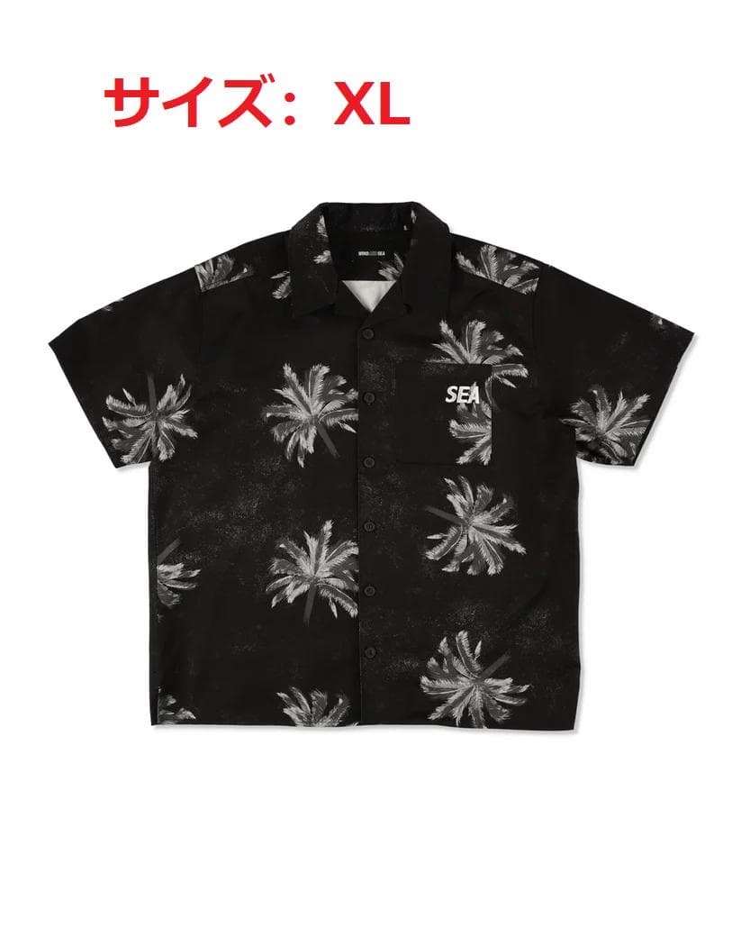 トップス WIND AND SEA BLACK PALM TREE PATTERN