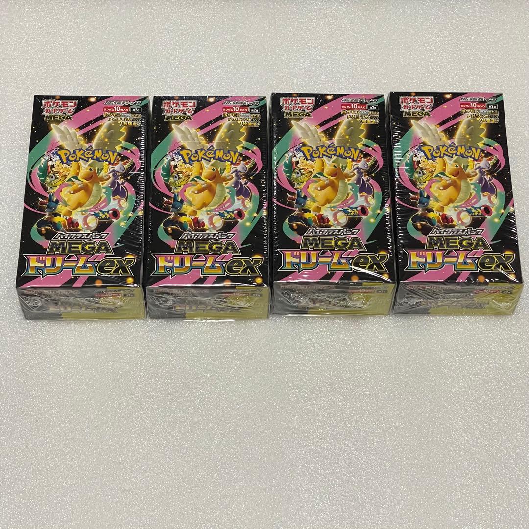 MEGAドリームex シュリンク付き　4ボックス　ポケモンカードゲーム