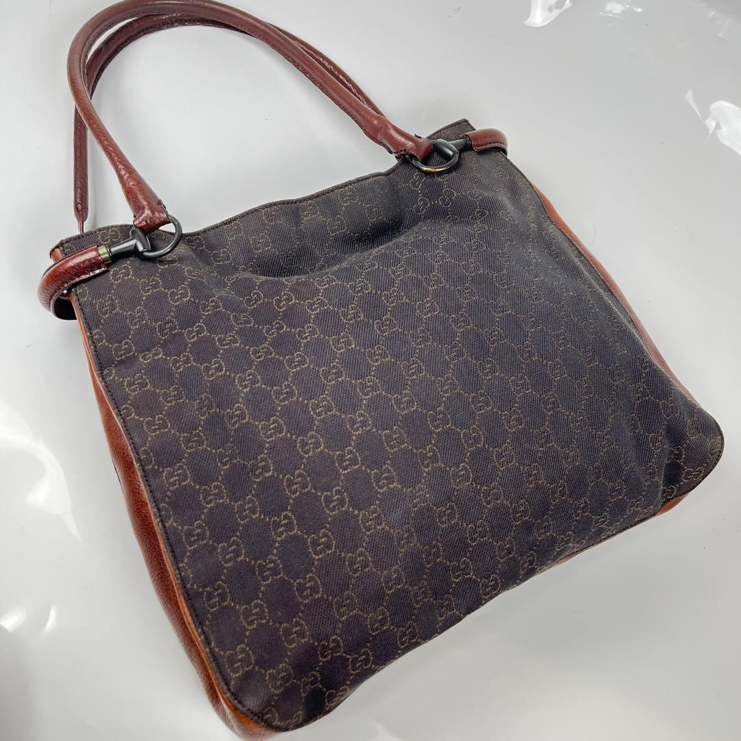 【極美品】GUCCI グッチ ホースビット GG デニム カーフ レザー 本革