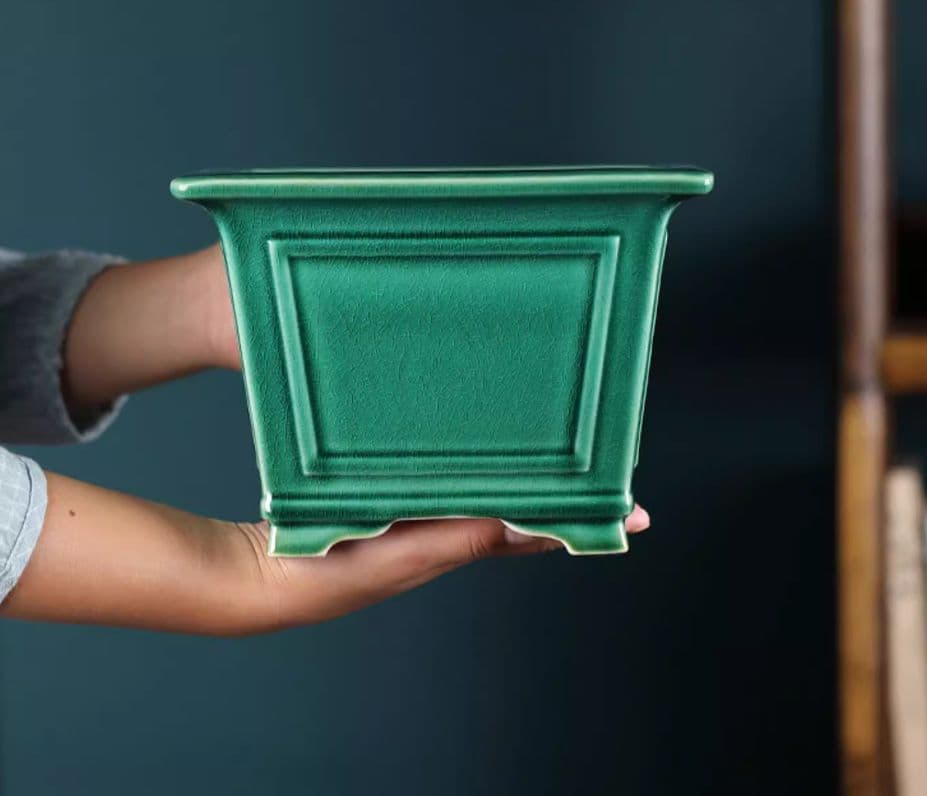 盆栽鉢 青磁鉢 山野草鉢 多肉植物 植木鉢 小品大品盆栽鉢 陶器鉢置物