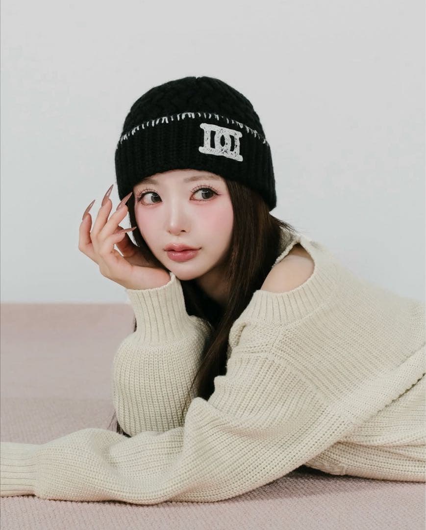 【新品未使用】Darich DDロゴバスケットニットビーニー ブラック