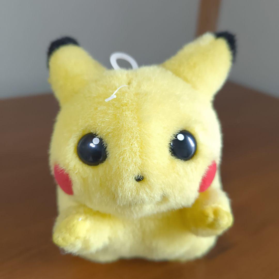 ま*ろ様 赤タグ TOMY ピカチュウ 初期 ポケモン　赤文字トミー　お腹を押す