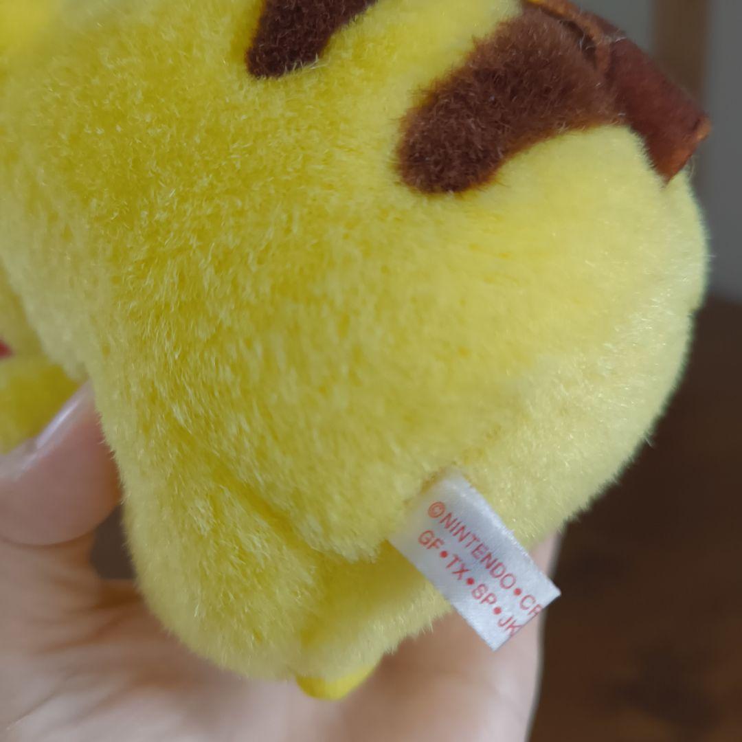 ま*ろ様 赤タグ TOMY ピカチュウ 初期 ポケモン　赤文字トミー　お腹を押す