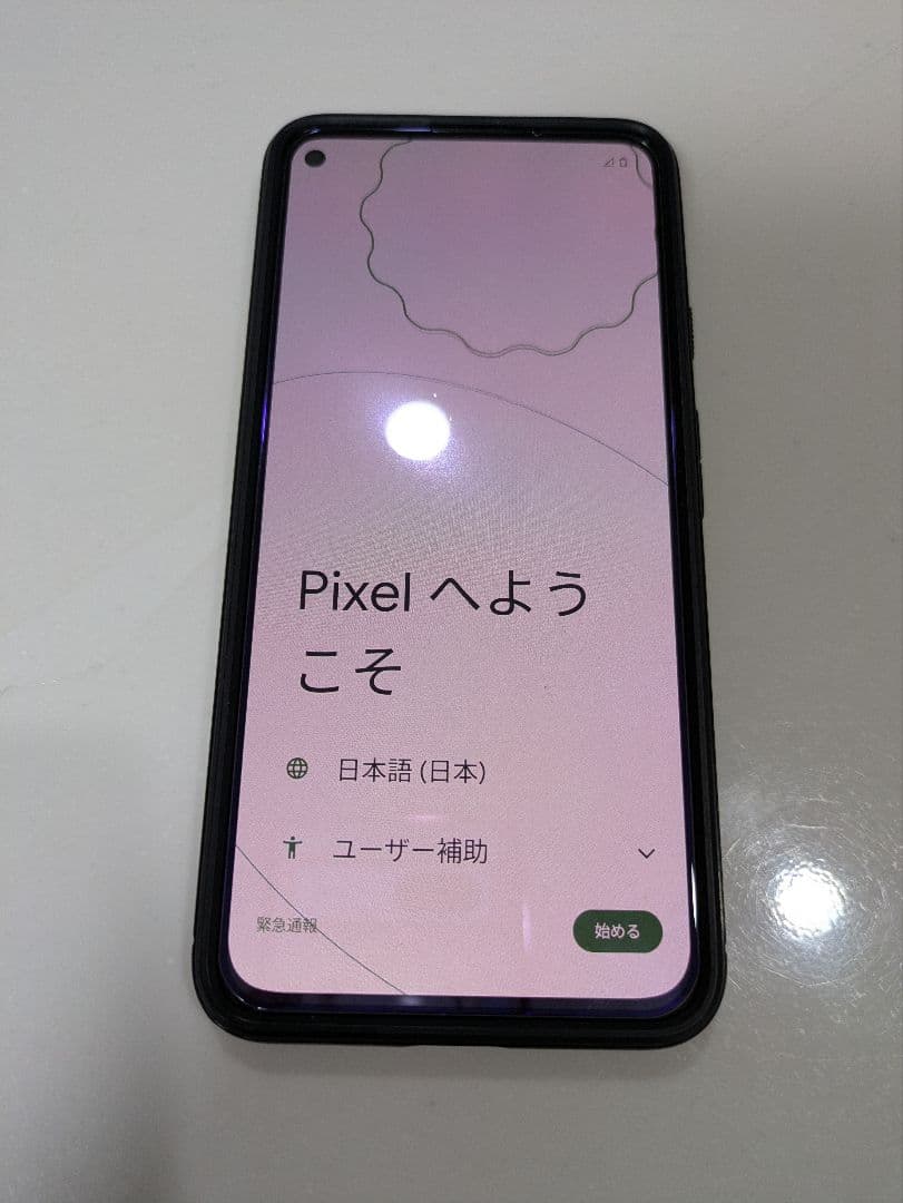 Google Pixel 5a ケース付き