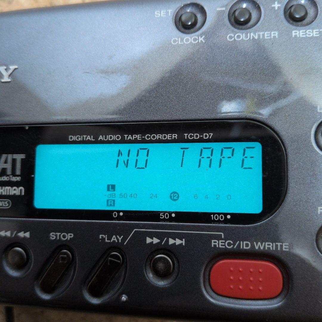 【ジャンク】SONY　DATレコーダー　TCD-D7