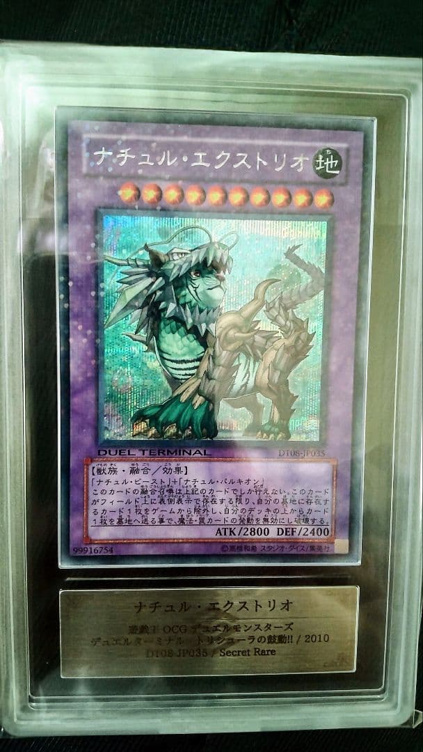 遊戯王　ナチュル・エクストリオ シークレット　dt ars10 psa　特価