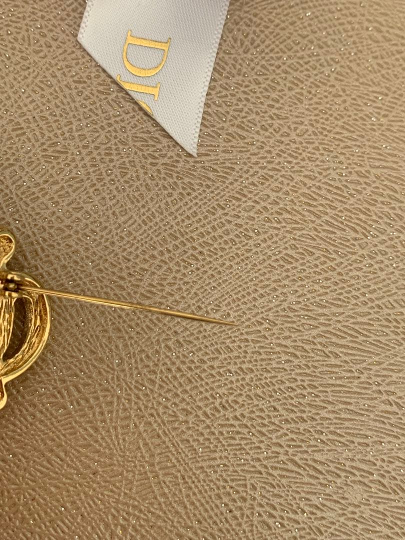 ディオール DIOR ブローチ 旧ロゴ ヴィンテージ クリスチャンディオール