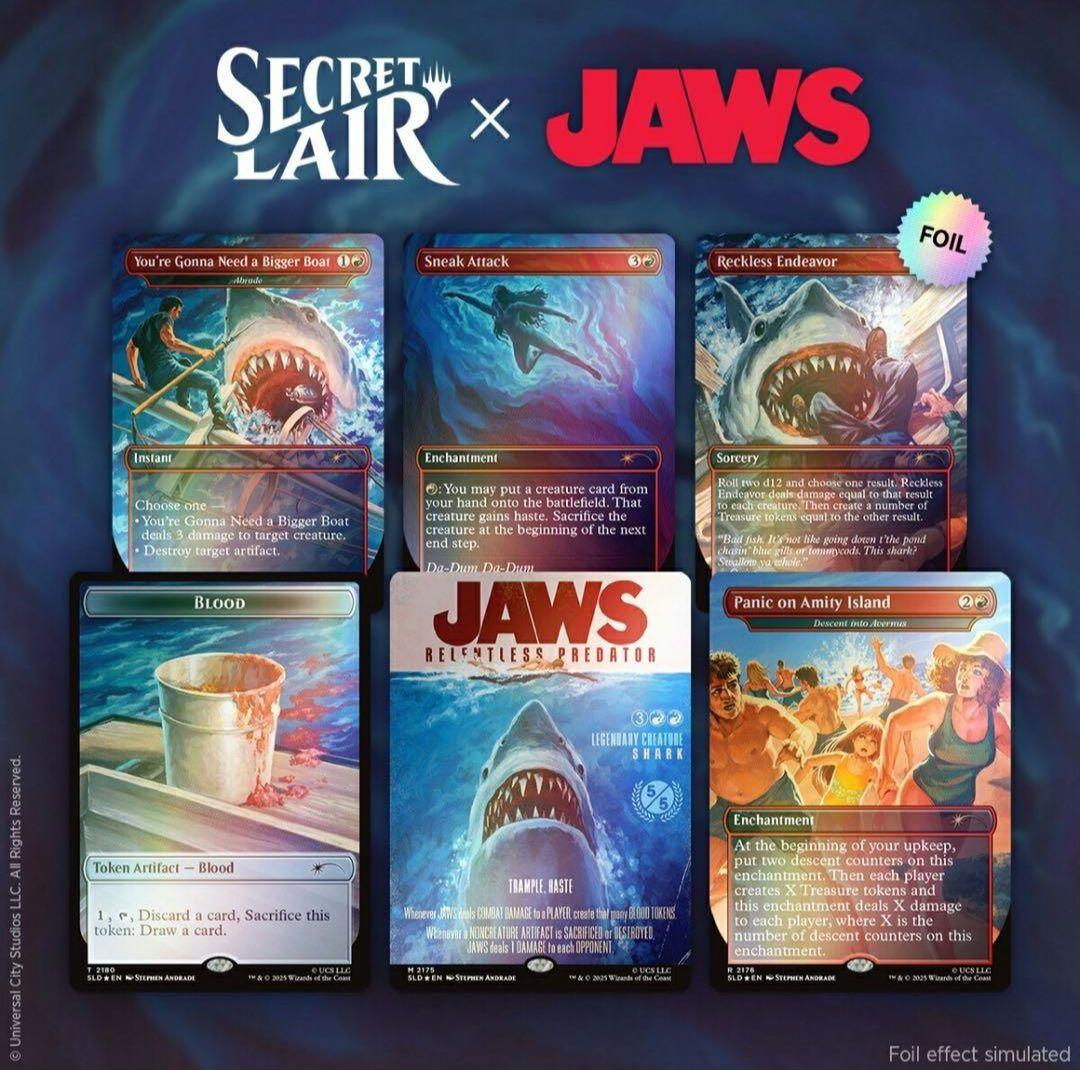 マジック：ザ・ギャザリング SecretLair x Jaws foil MTG