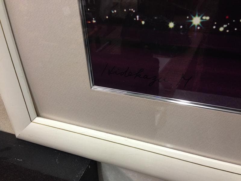 ★展示品★紫に染まる鏡ケ浦(館山)/額付/オリジナルプリント