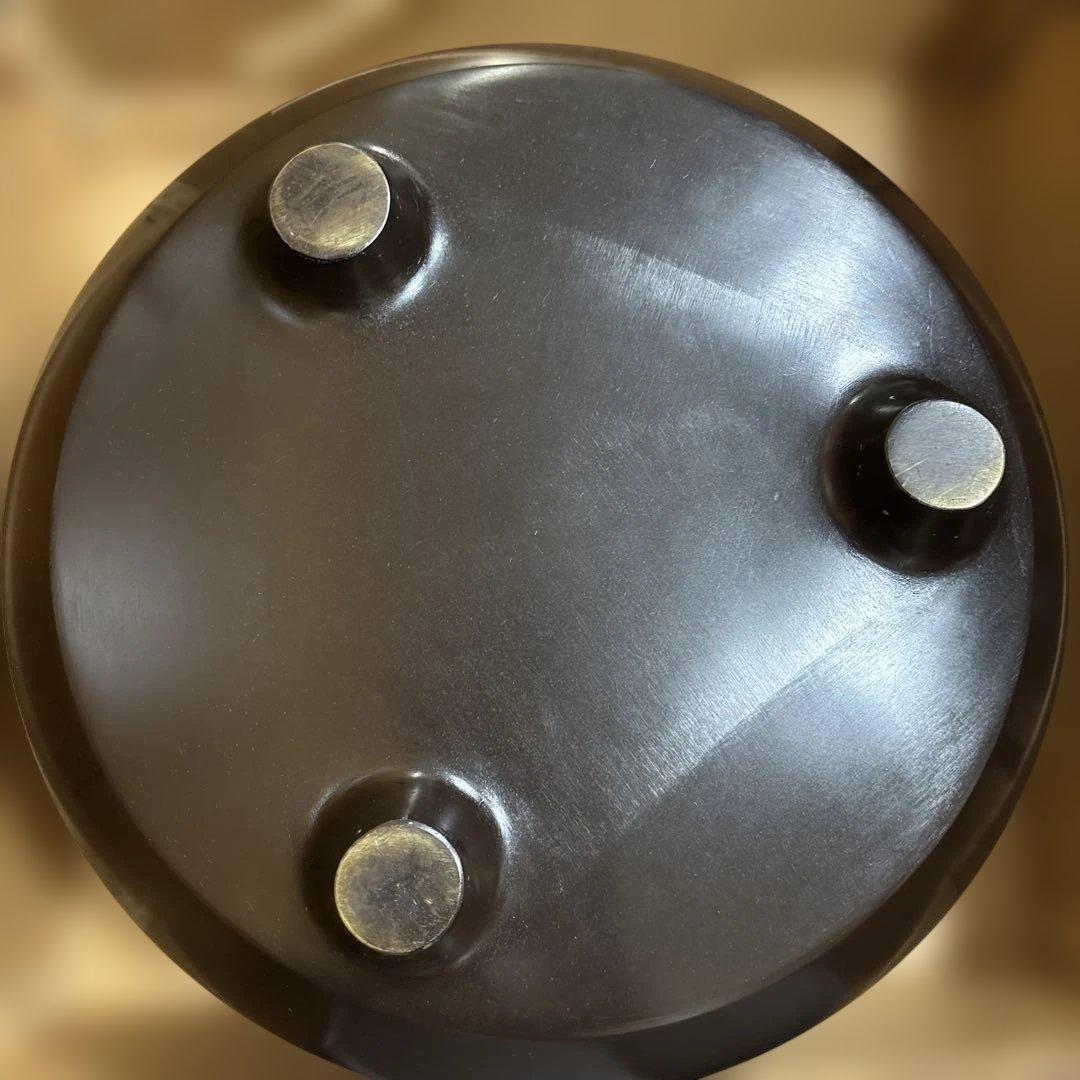 【1/2まで限定出品】　茶道具　風炉　円形　ブラウン　五徳　匿名配送