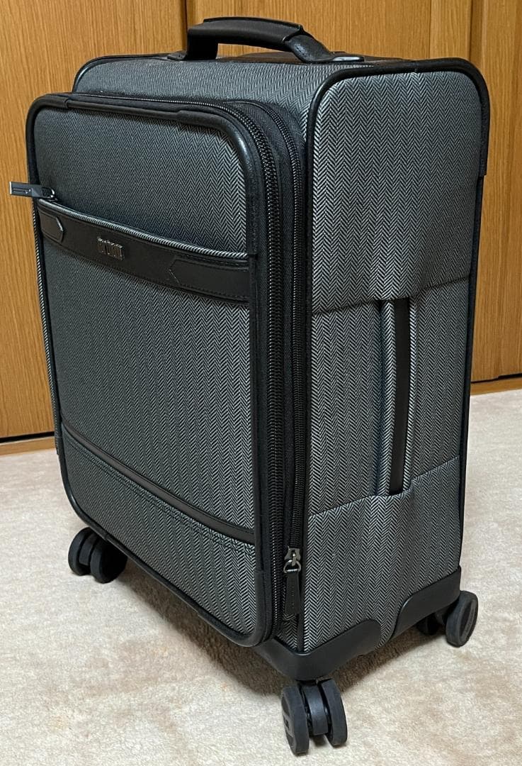 美品　ハートマン メンズ スーツケース バッグ　ツイード　ヘリンボーン