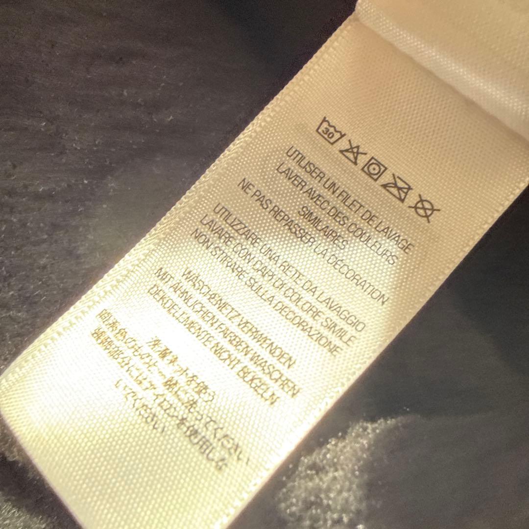 SUPREME L 刺繍　ロゴ　ジップアップ　パーカー ブラック　黒　裏起毛