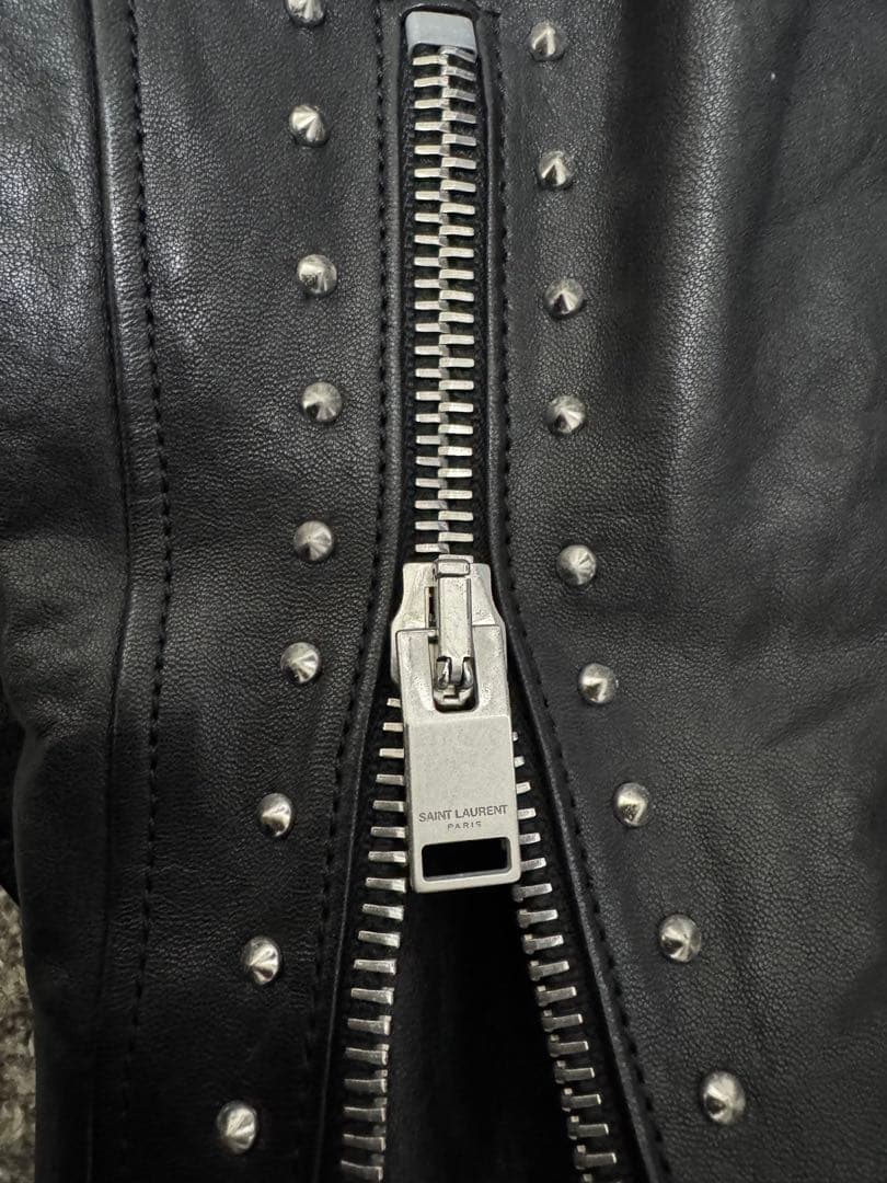 サンローラン　シングルライダース　レザージャケット 46 G-DRAGON着用