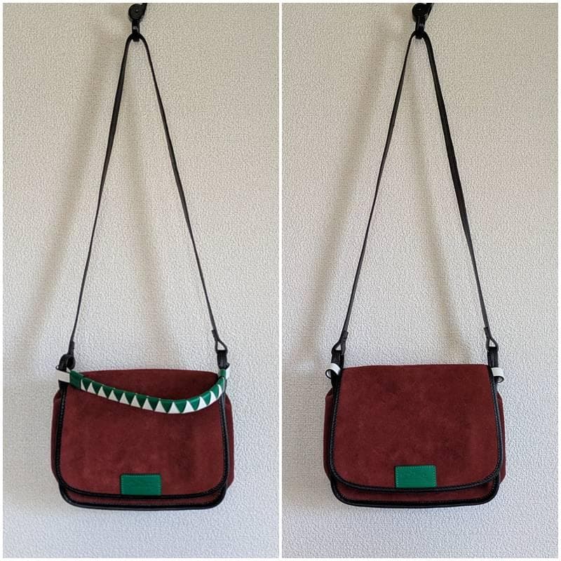 ロンシャン◆エンジ色◆ハンドバッグ ◆2way◆【44322】(7272)