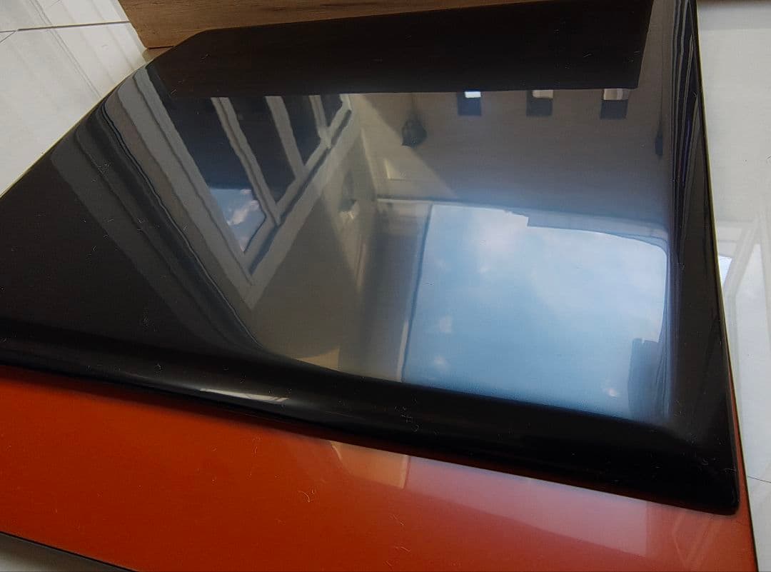 セ*ロ様 ✨輪島塗 漆塗 オレンジ色の漆器 膳 木製の箱付き✨