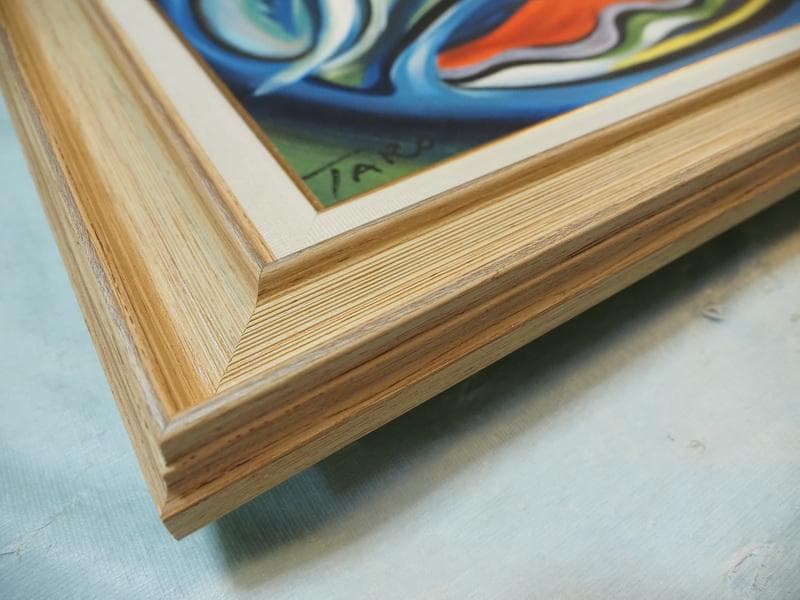 J*I様 油絵　 静物 岡本太郎　 F6 【夢の鳥　】手描き　額付き