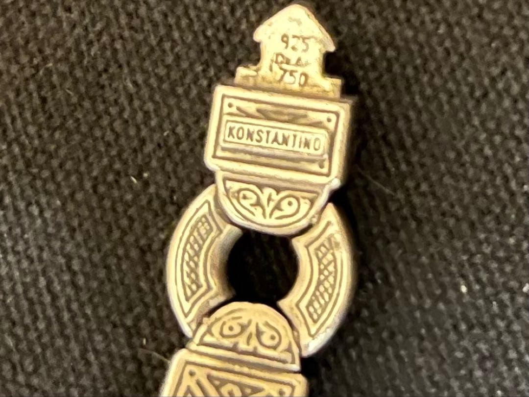 コンスタンティーノ konstantino シルバー18kゴールドブレスレット