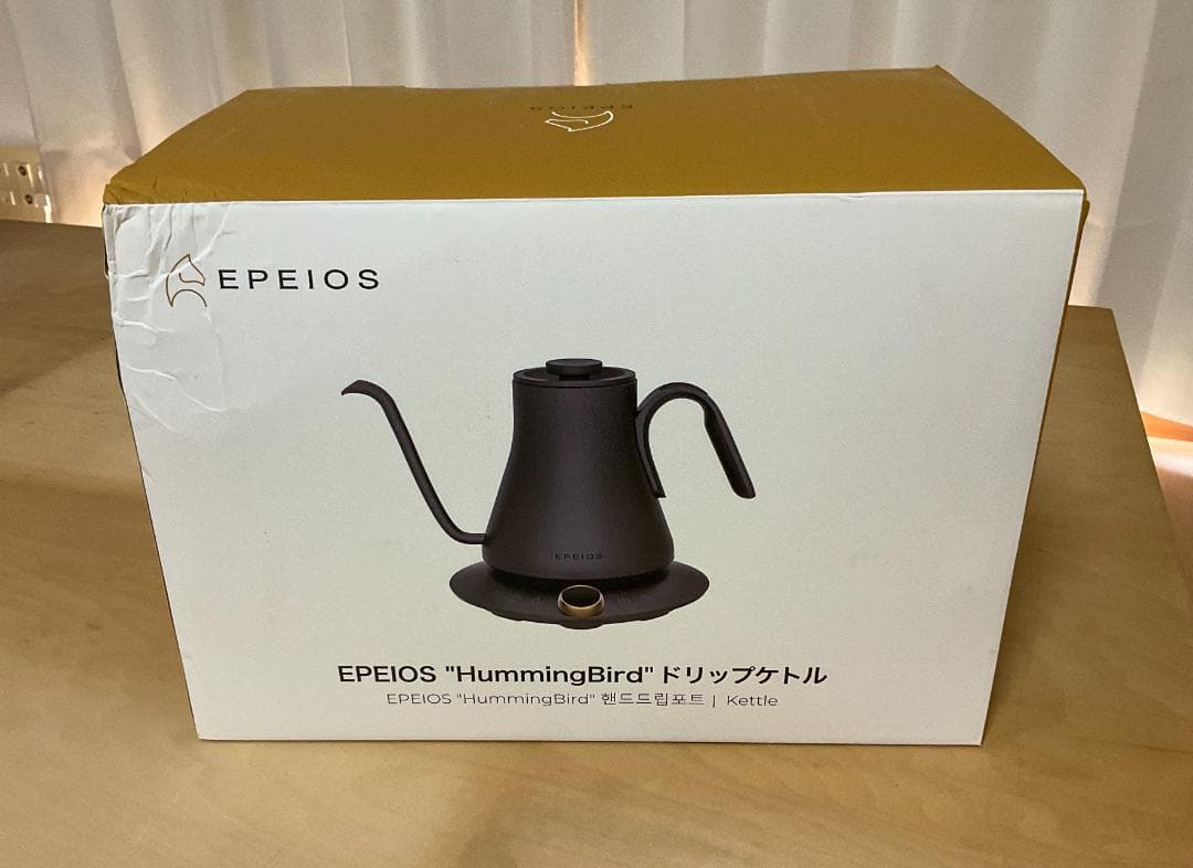 【新品未開封】EPEIOS 電気ケトル 900ml 1200W ※箱潰れ品