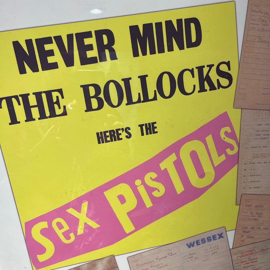 美品ポスターSEX PISTOLSジャケット写真サイン