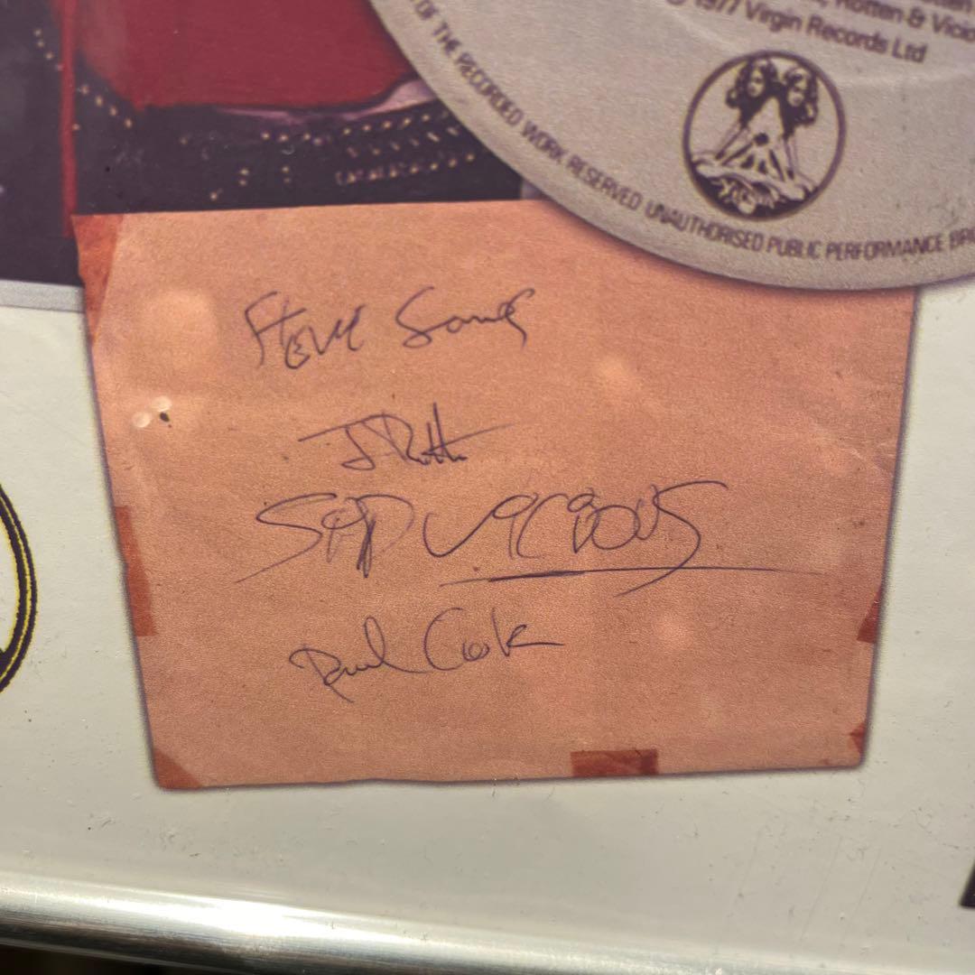 美品ポスターSEX PISTOLSジャケット写真サイン